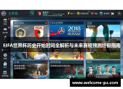 FIFA世界杯历史开始时间全解析与未来赛程预测终极指南