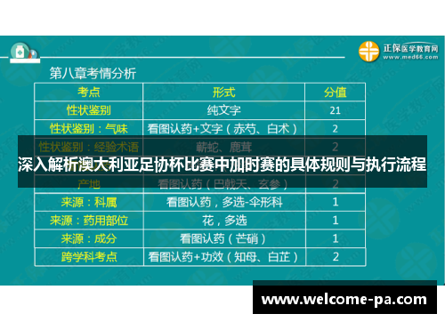 深入解析澳大利亚足协杯比赛中加时赛的具体规则与执行流程 深入解析澳大利亚足协杯比赛中加时赛的具体规则与执行流程